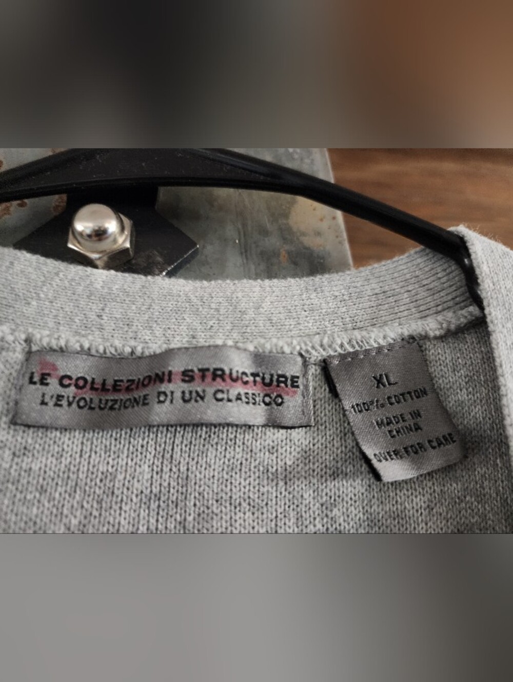 Men's Gray 100 % Cotton V-Neck Button Vest - Picture 2 of 5